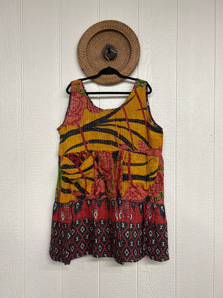 Kantha Meadow Mini Dress 0625 093