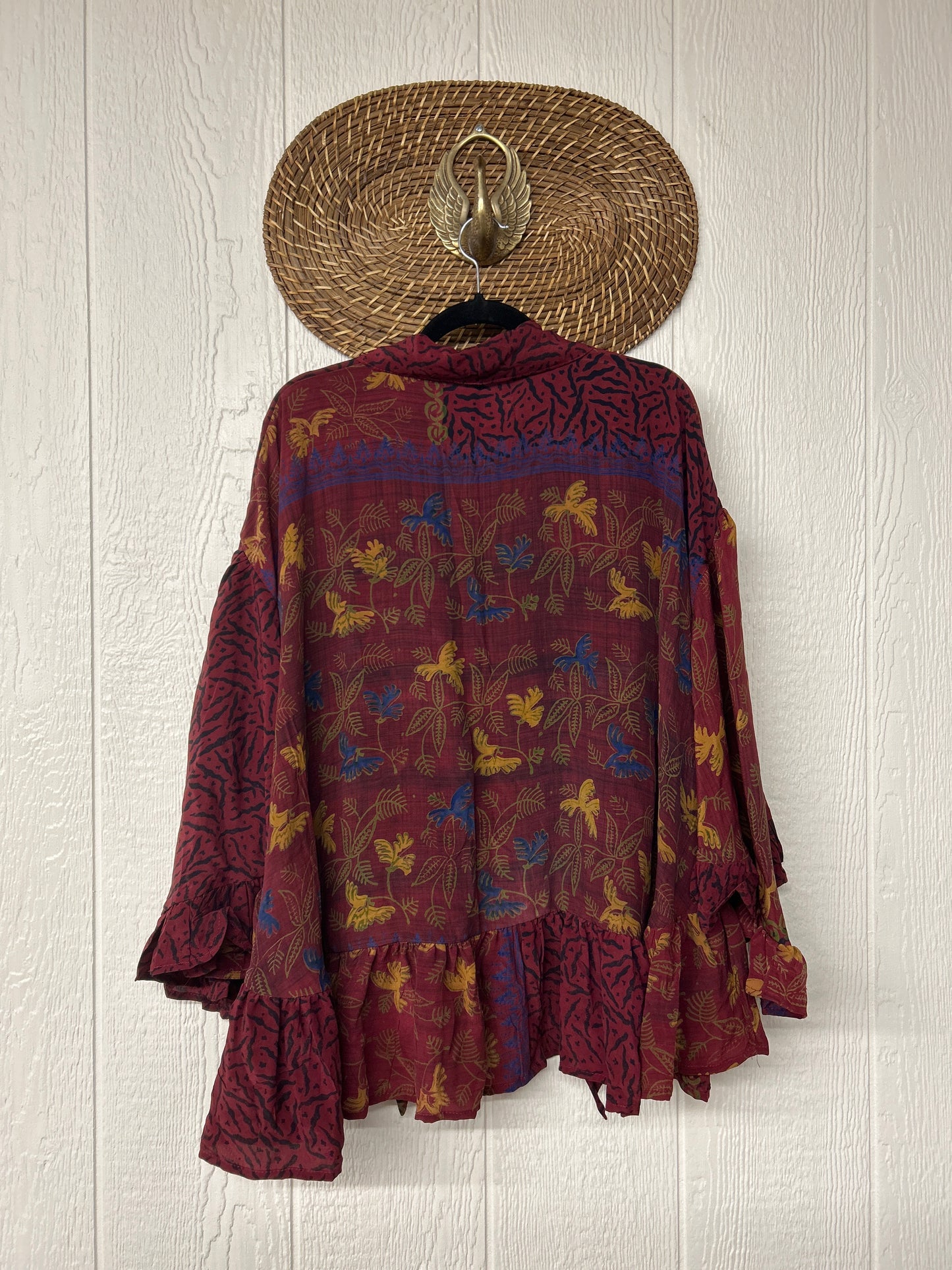 Crepe Sari Wild Rose Top 1225 190