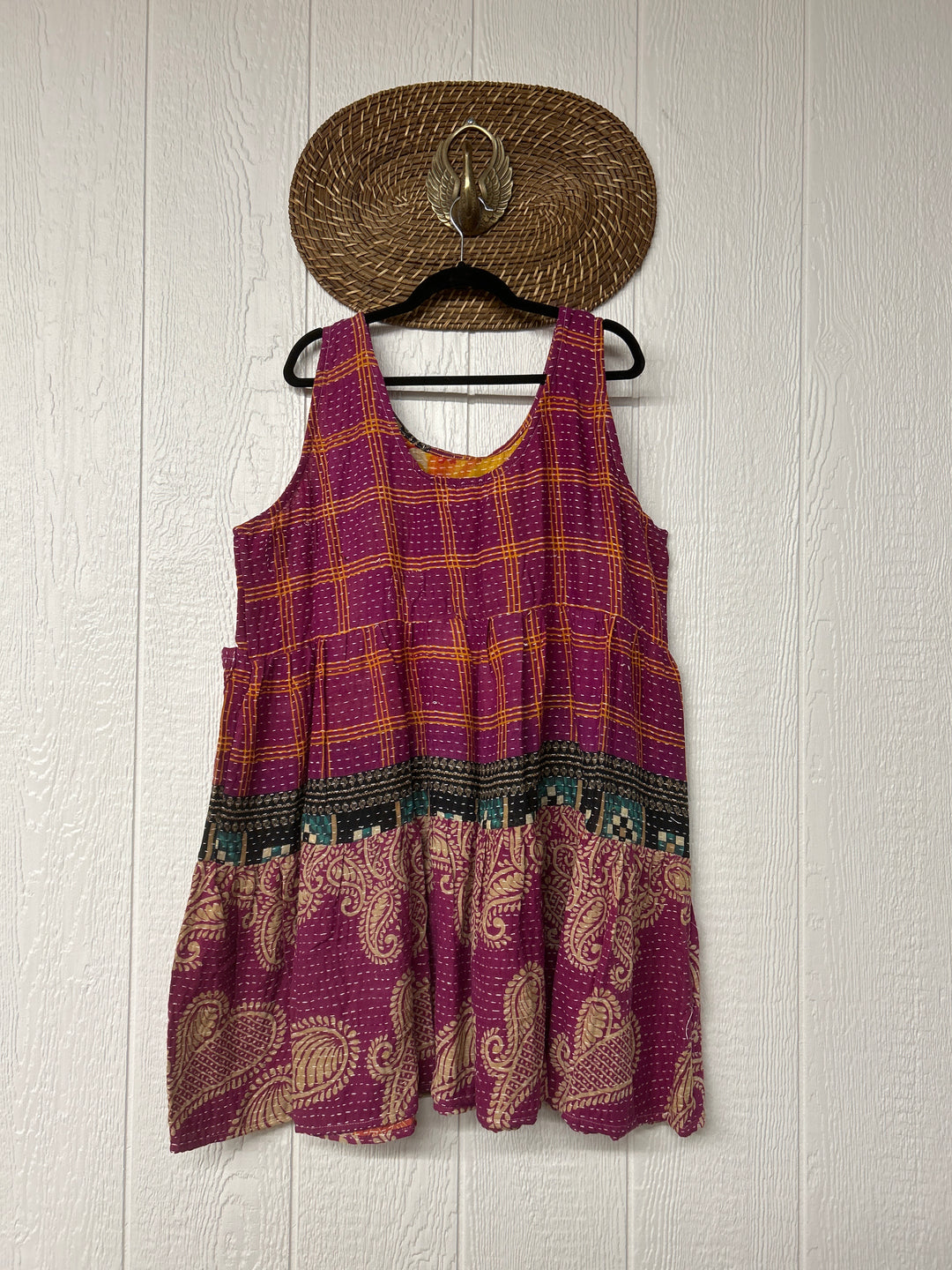 Kantha Meadow Mini Dress 0425 052