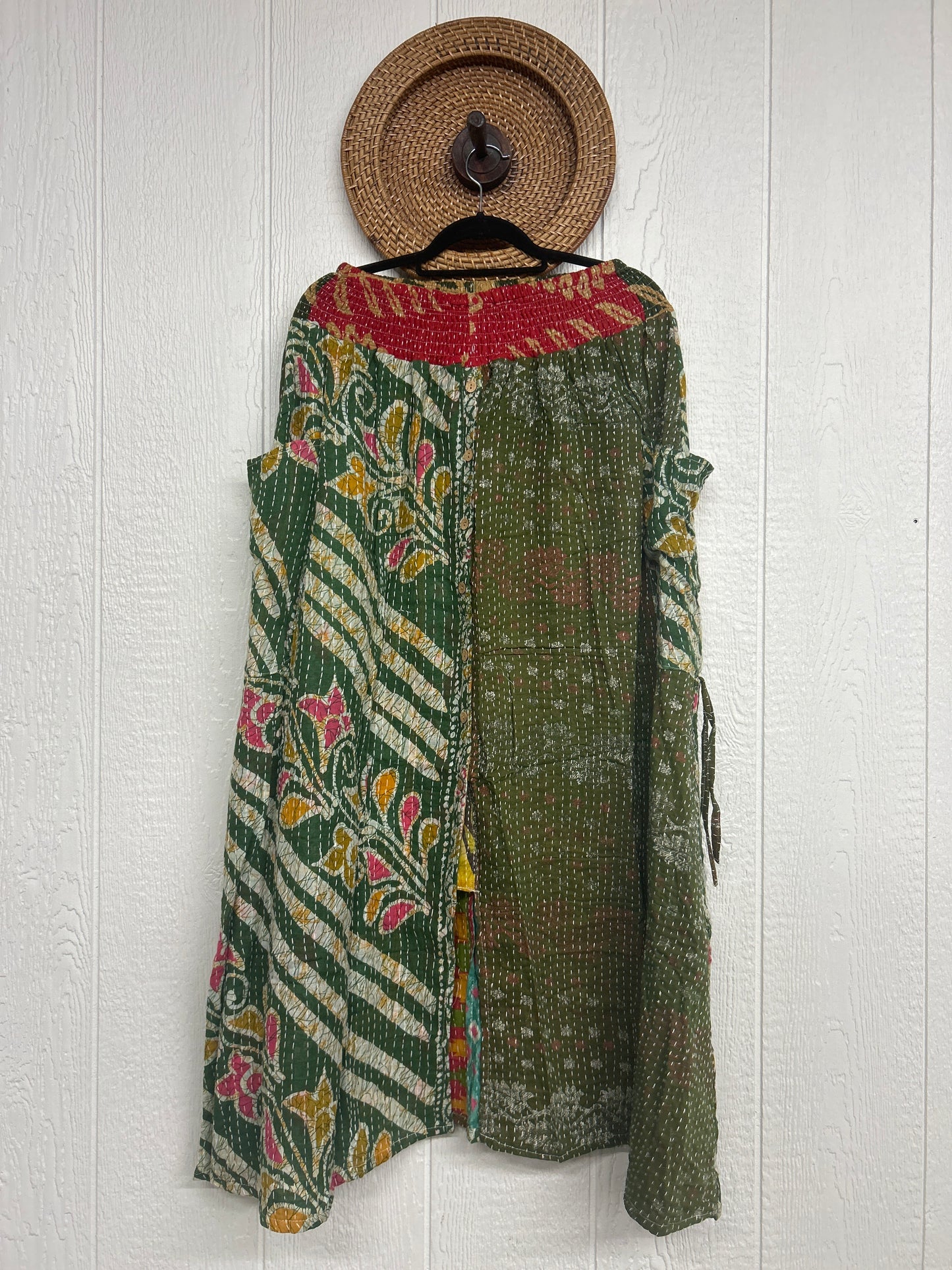 Pareo Kantha Butterfly Cargo Skirt 0426 239