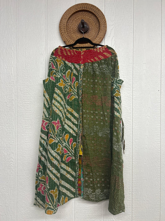 Pareo Kantha Butterfly Cargo Skirt 0426 239