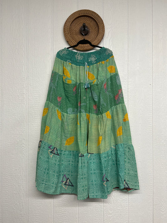 Pareo Kantha Lotus Maxi Skirt 0826 084