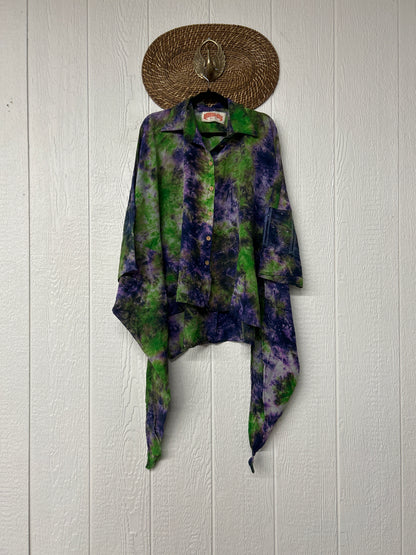 Crepe Sari Summer Nirvana Button Down 0626 066