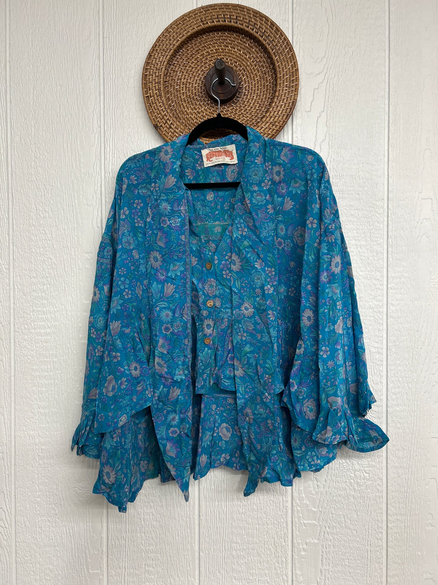 Crepe Sari Wild Rose Top 1225 130