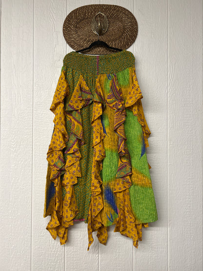 Pareo Kantha Willow Maxi Skirt 0826 114
