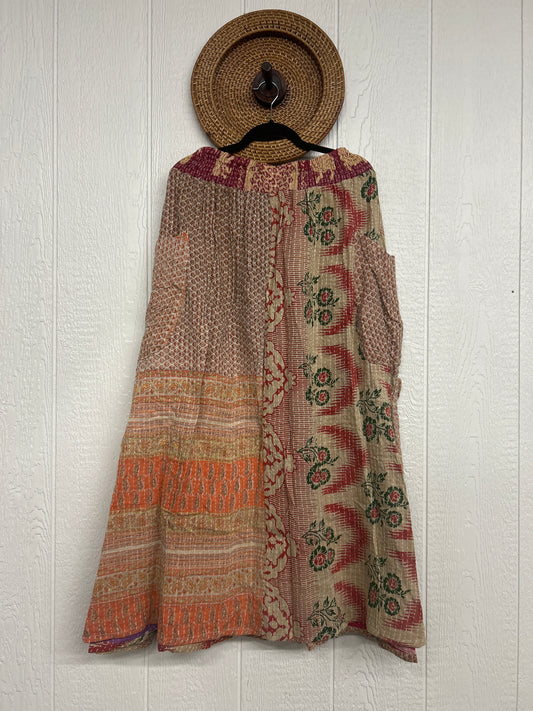 Pareo Kantha Butterfly Cargo Skirt 0426 200