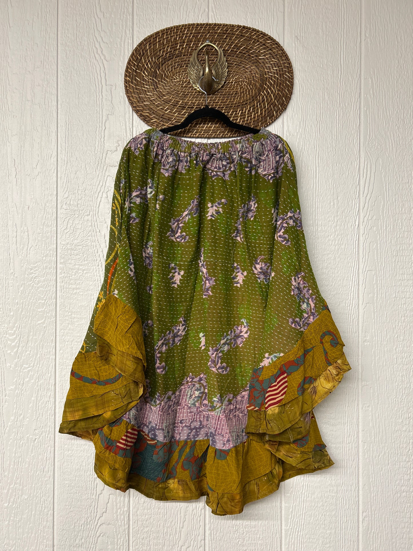 Pareo Kantha Wild Rose Skirt 0426 221