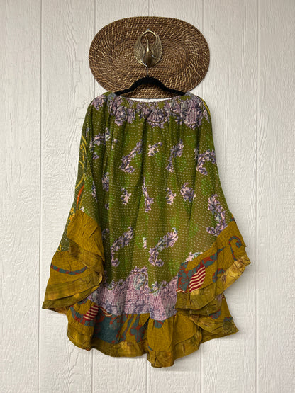 Pareo Kantha Wild Rose Skirt 0426 221