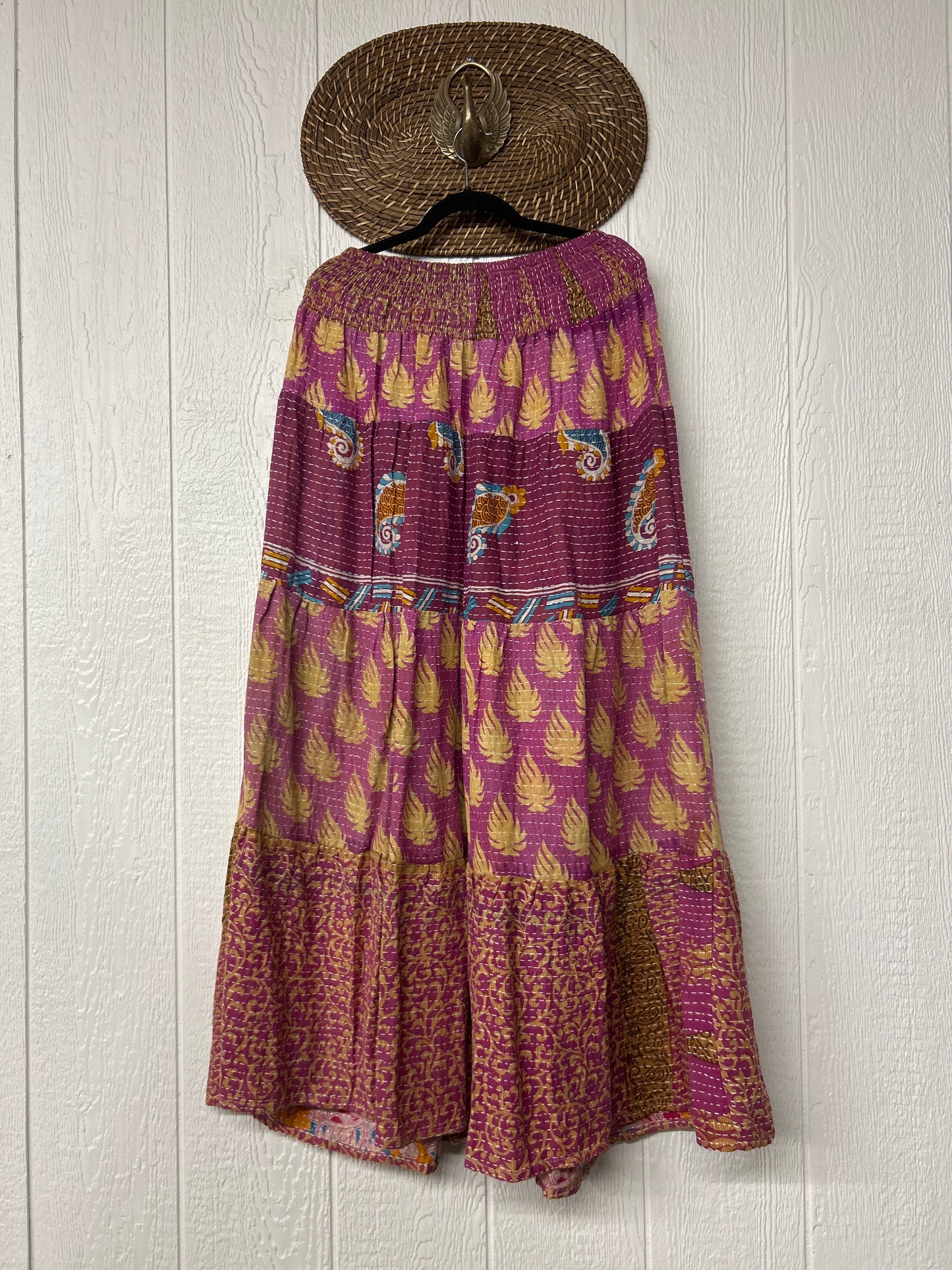 Pareo Kantha Lotus Maxi Skirt 0826 135