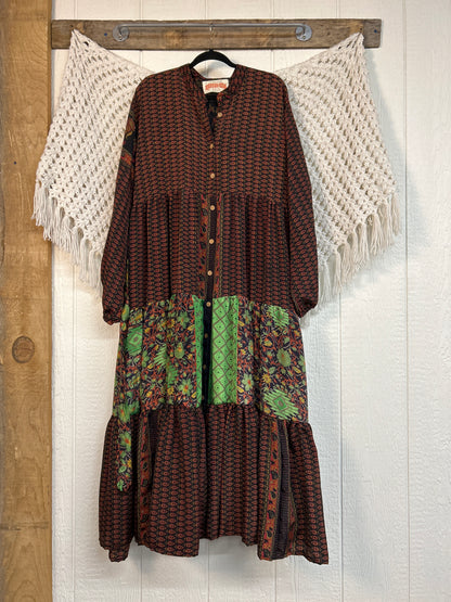 Rasgulla Sari Luminous Maxi Dress 0226 258