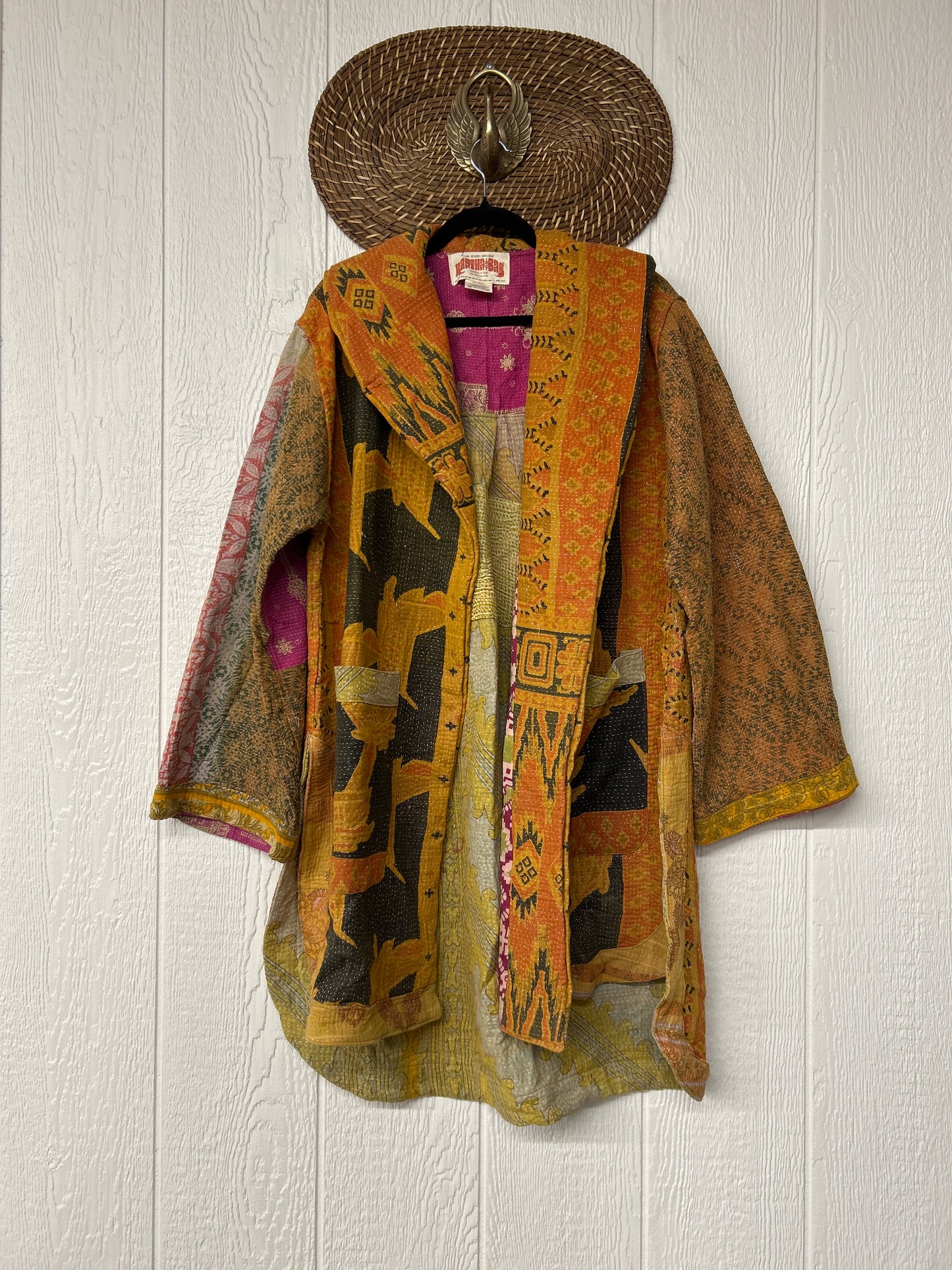 Fine Kantha Drifter Coat 1125 035