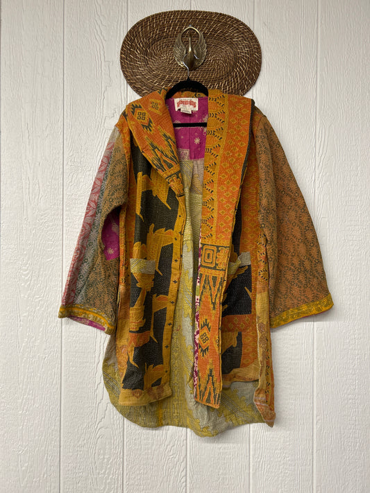 Fine Kantha Drifter Coat 1125 035