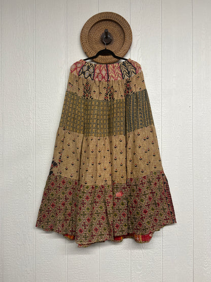 Pareo Kantha Lotus Maxi Skirt 0826 040