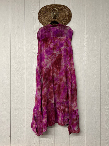 Crepe Sari Summer Dahlia Duster 0726 099