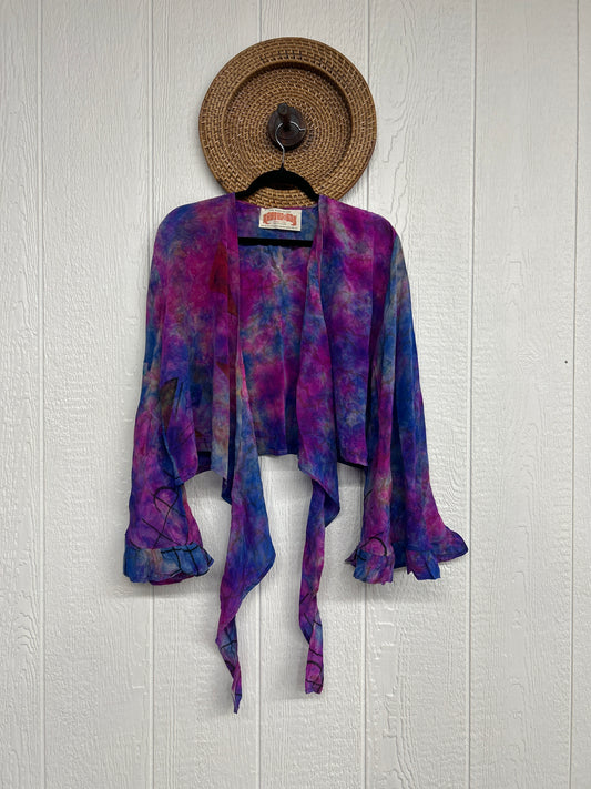 Crepe Sari Zeppelin Crop Shrug 0426 230