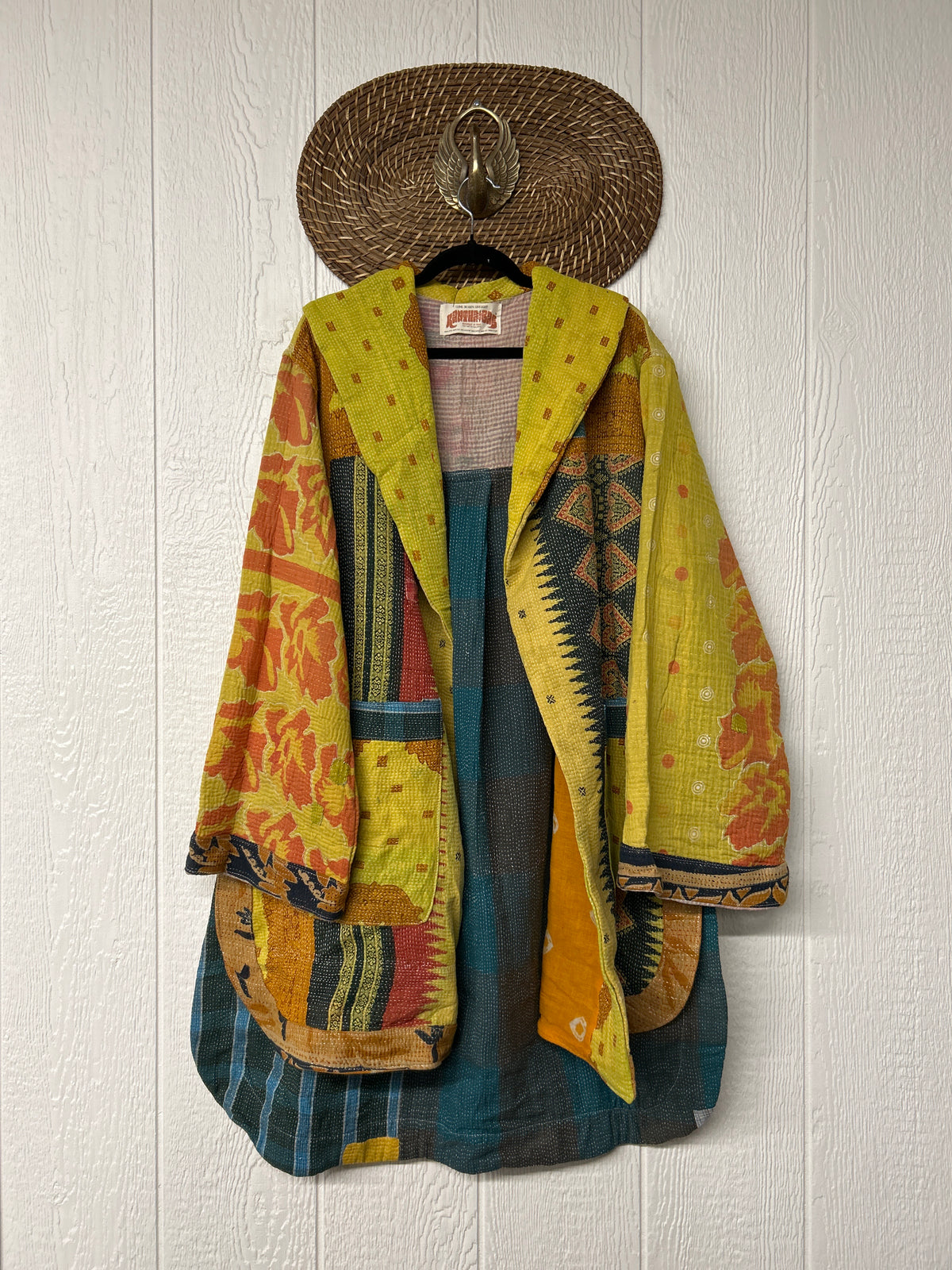 Fine Kantha Drifter Coat 1026 124
