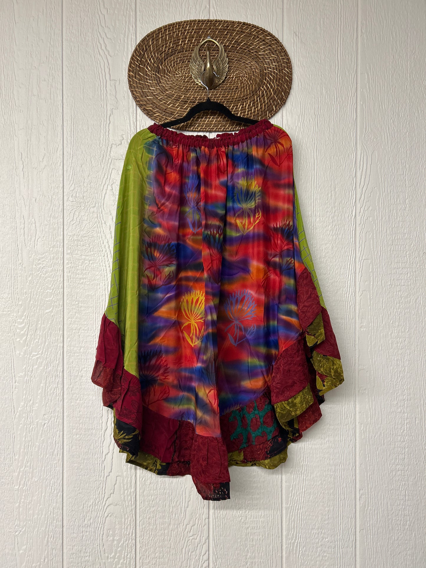 Crepe Wild Rose Skirt 1025 193