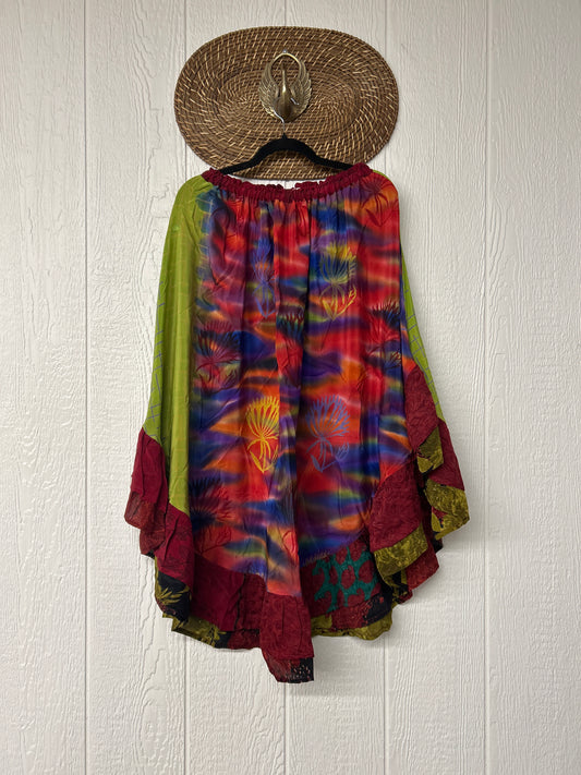 Crepe Wild Rose Skirt 1025 193