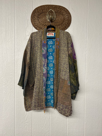 RETAIL Pareo Kantha Shortie Majestic Kimono 0326 106