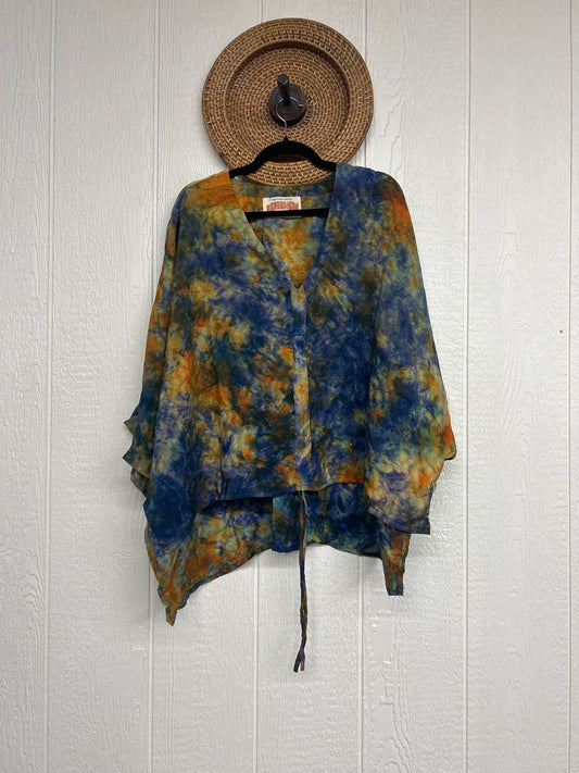 Crepe Sari Hi Lo Butterfly Top 0726 072
