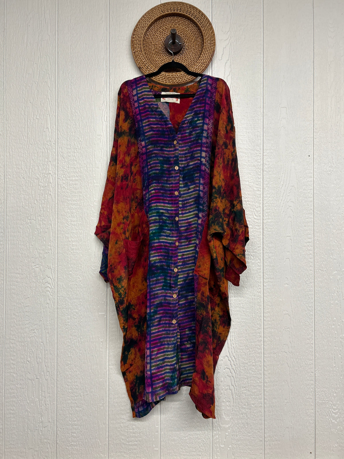 Crepe Sari Gaia Duster Dress 0826 174