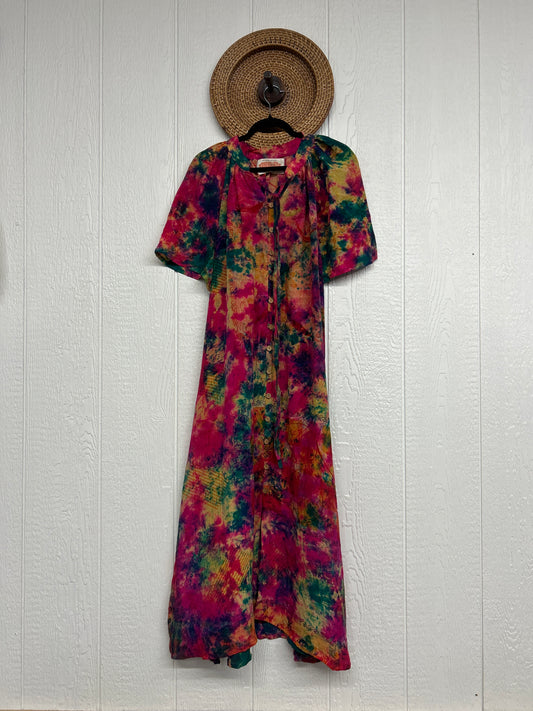 Crepe Sari Summer Woodstock Duster 0626 071
