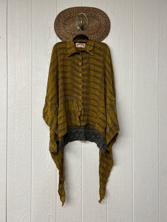 Crepe Sari Nirvana Button Down 1125 073