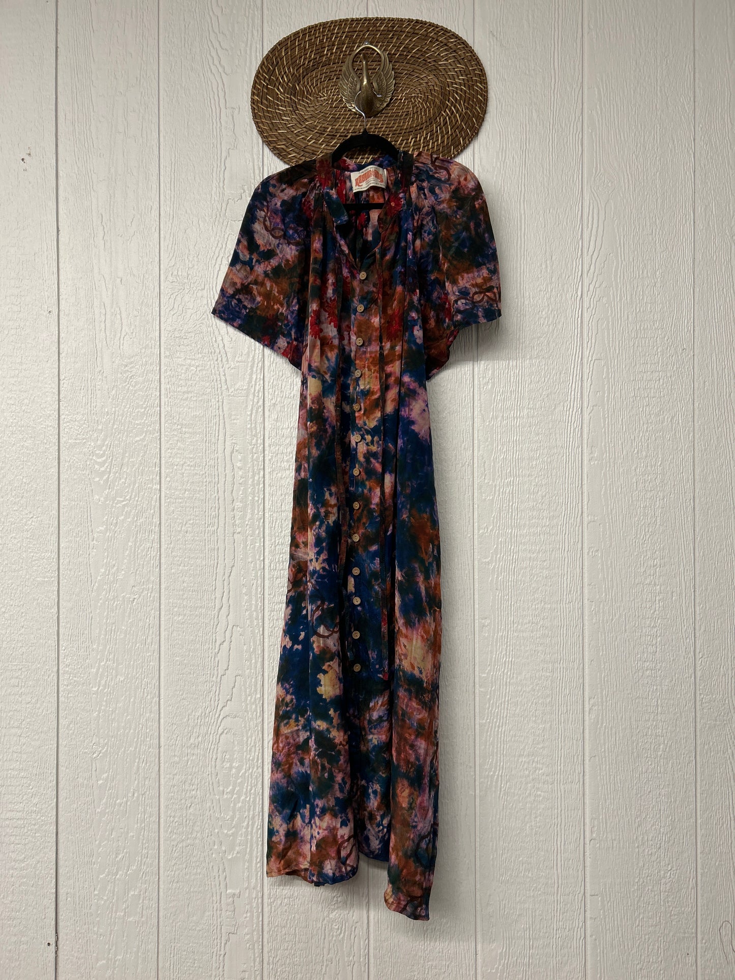 Crepe Sari Summer Woodstock Duster 0626 243