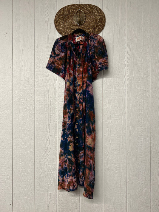 Crepe Sari Summer Woodstock Duster 0626 243