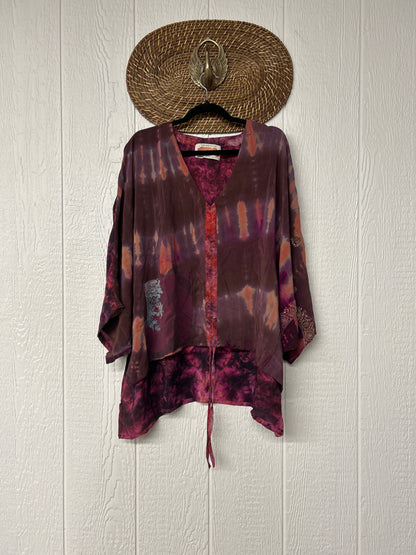 Crepe Sari Hi Lo Butterfly Top 0726 185