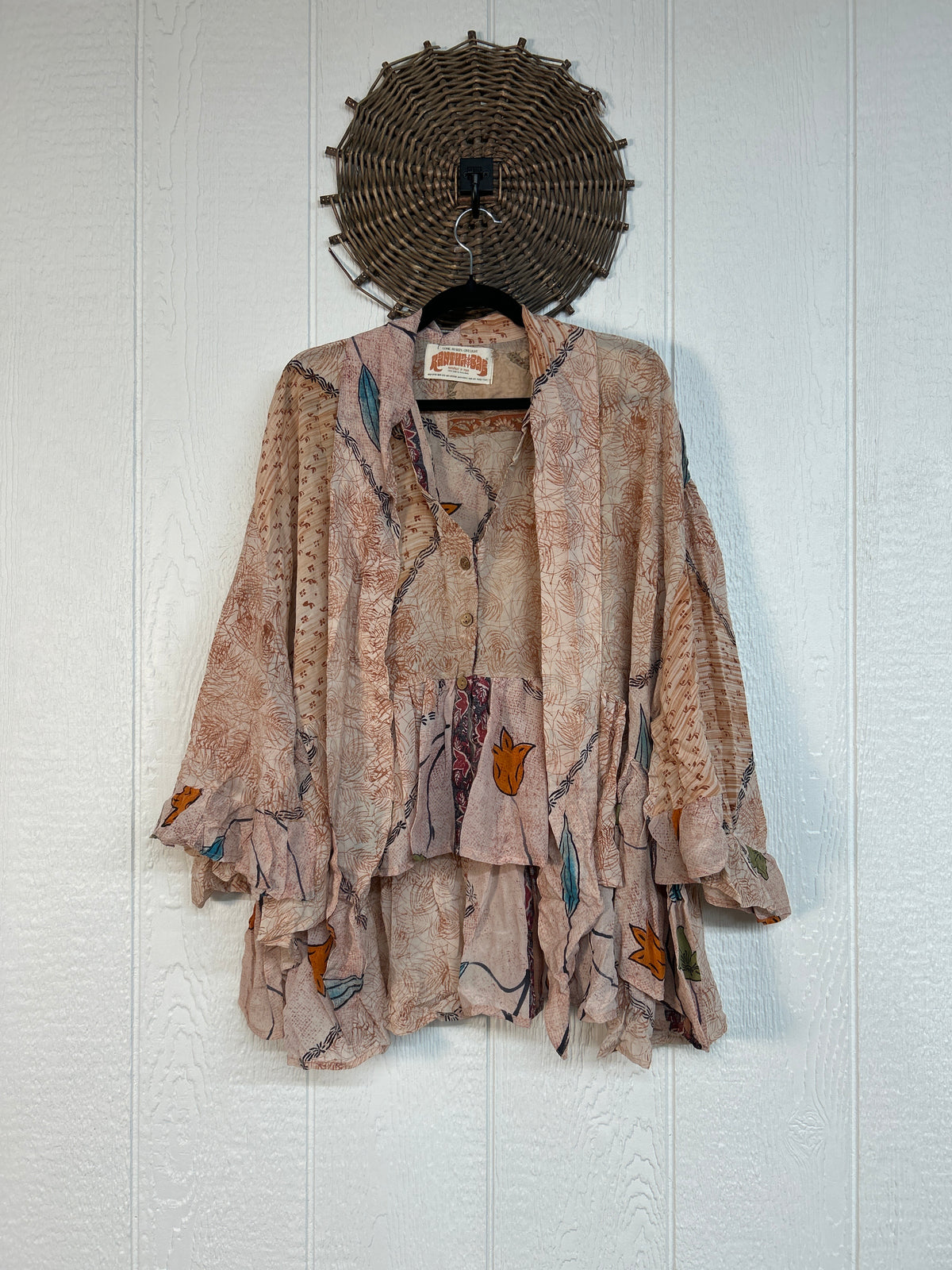 Crepe Sari Wild Rose Top 1026 027