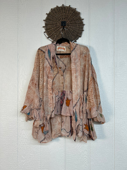 Crepe Sari Wild Rose Top 1026 027
