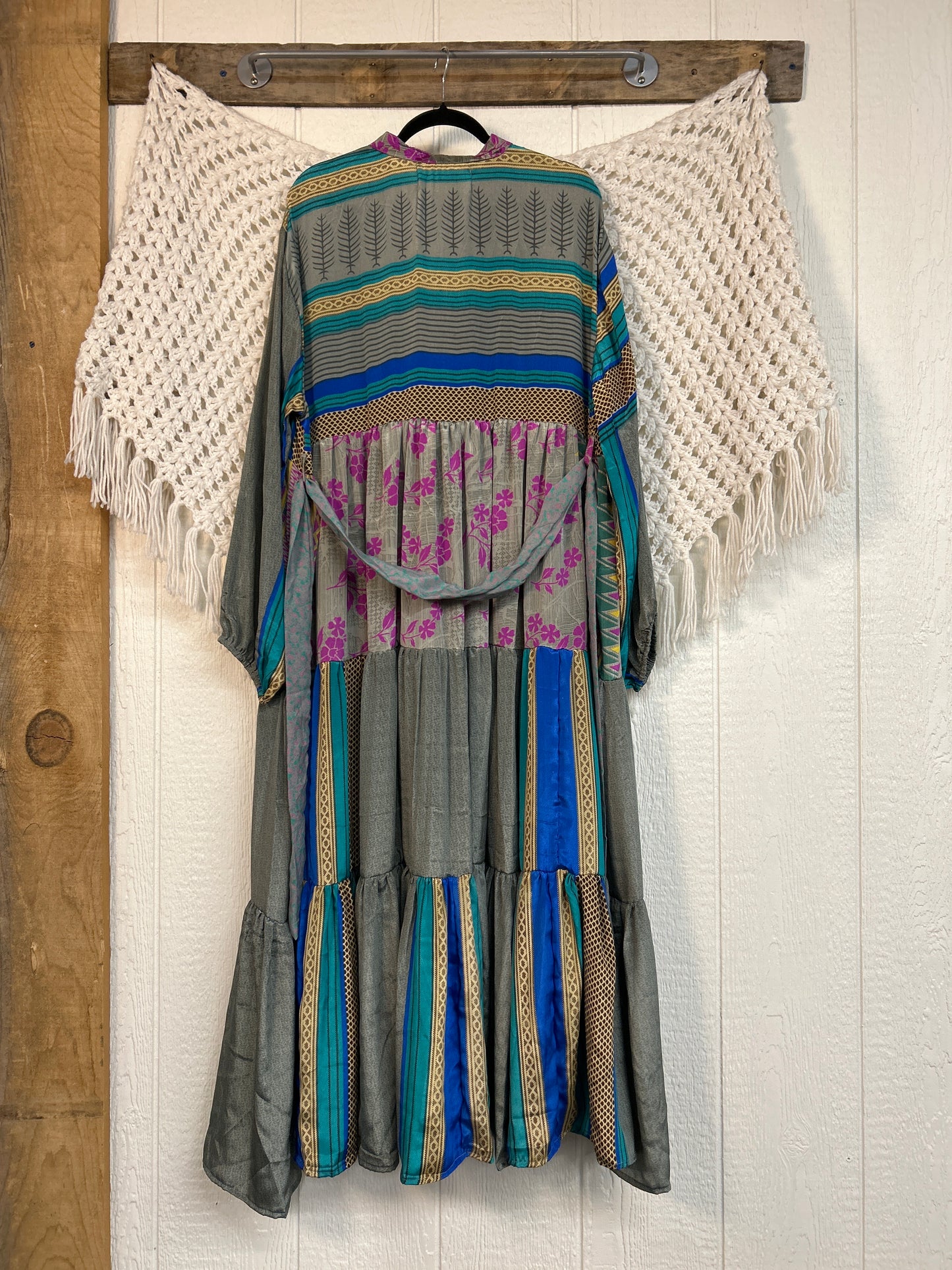 Rasgulla Sari Luminous Maxi Dress 0226 242