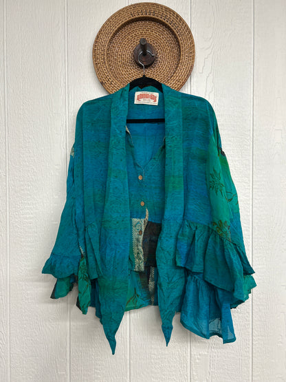 Crepe Sari Wild Rose Top 1225 031