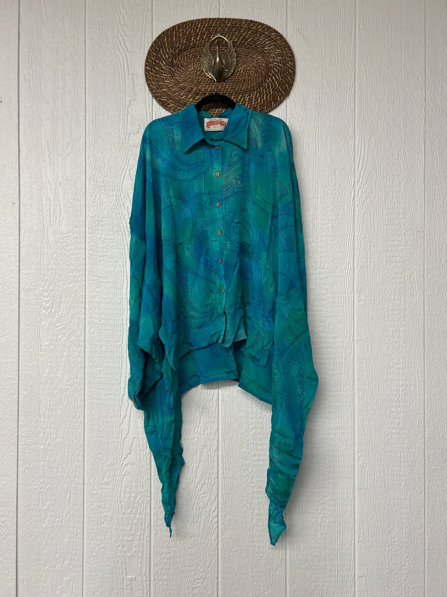 Crepe Sari Nirvana Button Down 1125 145