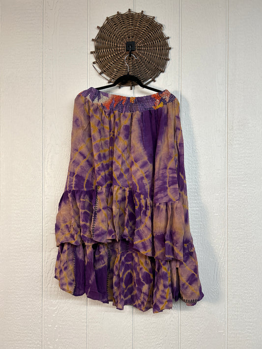 Crepe Sari Dahlia Skirt 1026 212