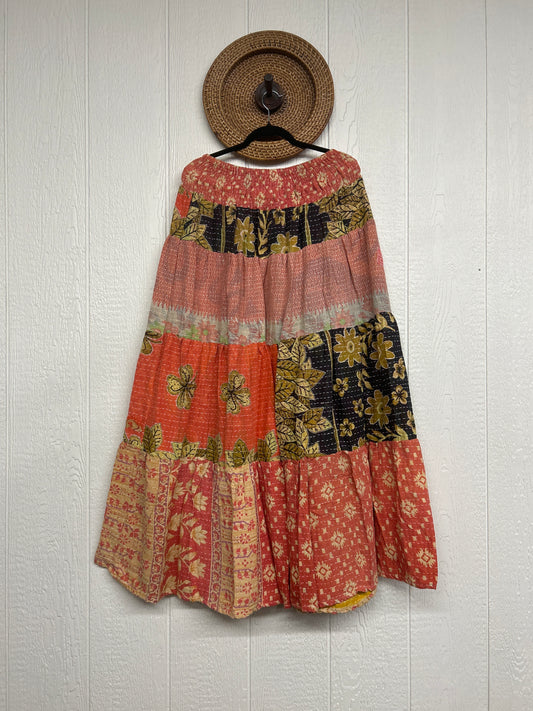 Pareo Kantha Lotus Maxi Skirt 0826 065
