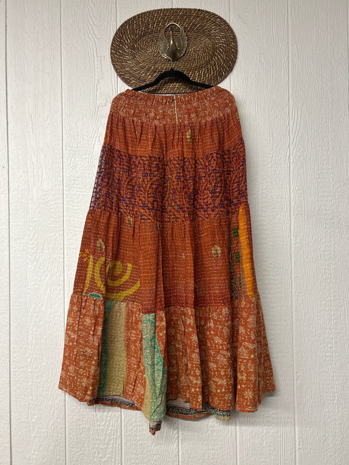 RETAIL Pareo Kantha Lotus Maxi Skirt 0826 126