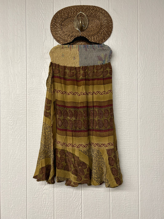 Crepe Sari Inner Peace Wrap Skirt 0626 004