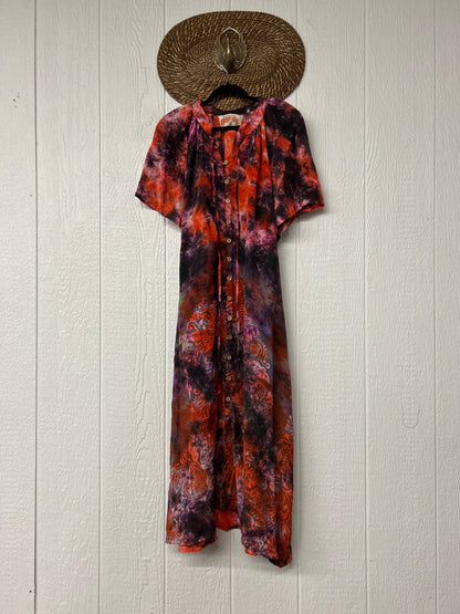 Crepe Sari Summer Woodstock Duster 0626 182