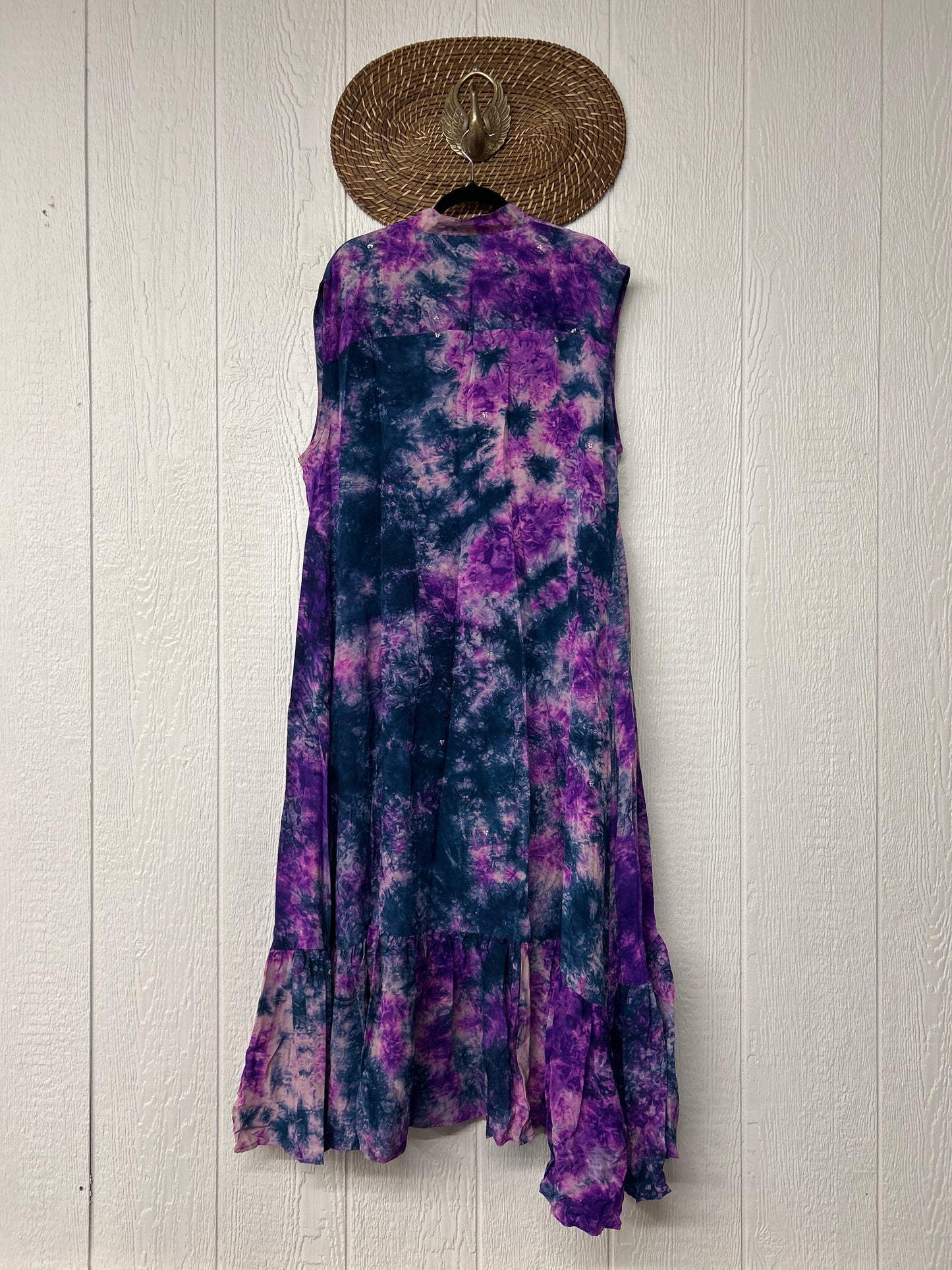 Crepe Sari Summer Dahlia Duster 0726 082