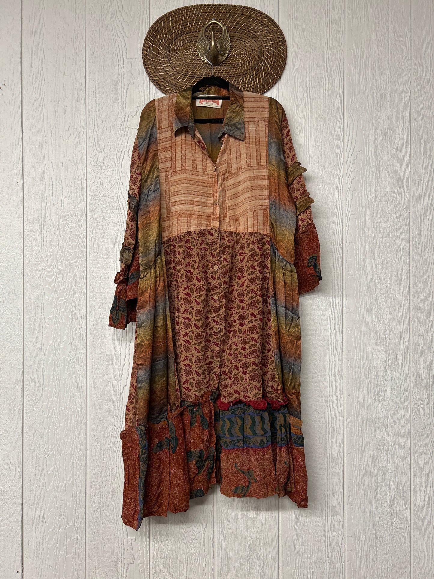 Crepe Sari Rhiannon Duster Dress 0226 127