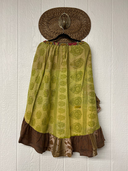 Pareo Kantha Wild Rose Skirt 0426 088