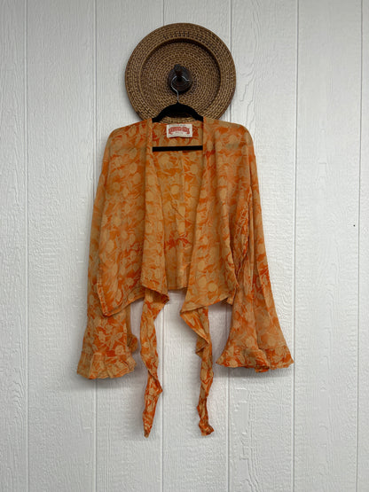 RETAIL Crepe Sari Zeppelin Crop Shrug 0426 225