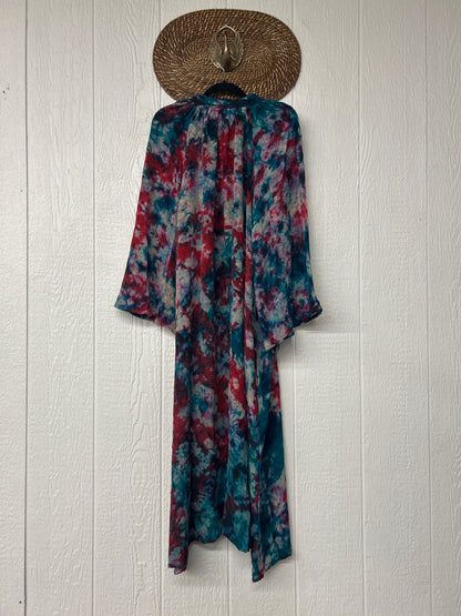 Crepe Sari Woodstock Duster Dress 0226 135