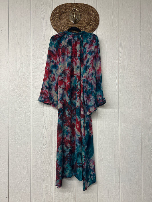 Crepe Sari Woodstock Duster Dress 0226 135