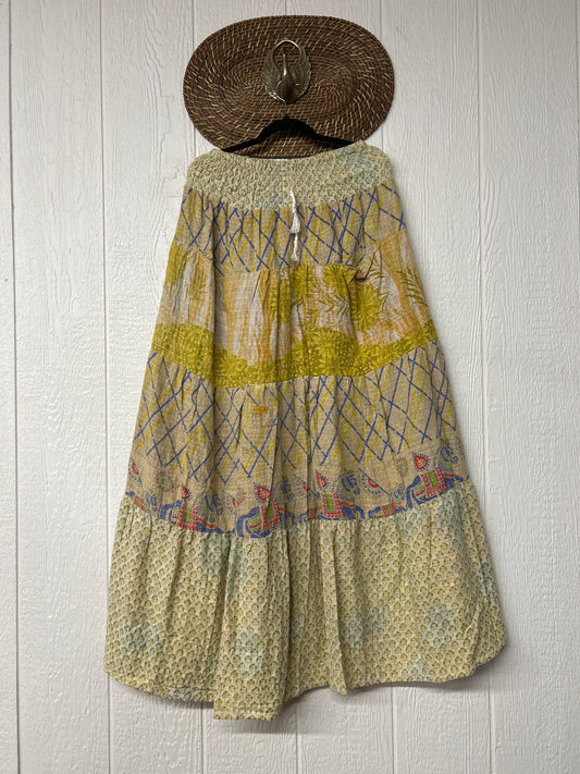 Pareo Kantha Lotus Maxi Skirt 0826 109