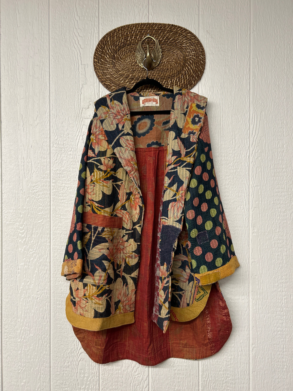 Fine Kantha Drifter Coat 1026 150