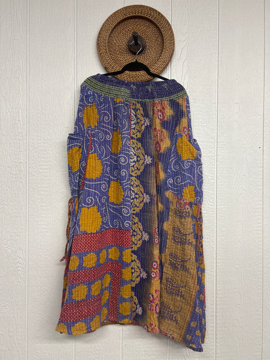 Pareo Kantha Butterfly Cargo Skirt 0426 209