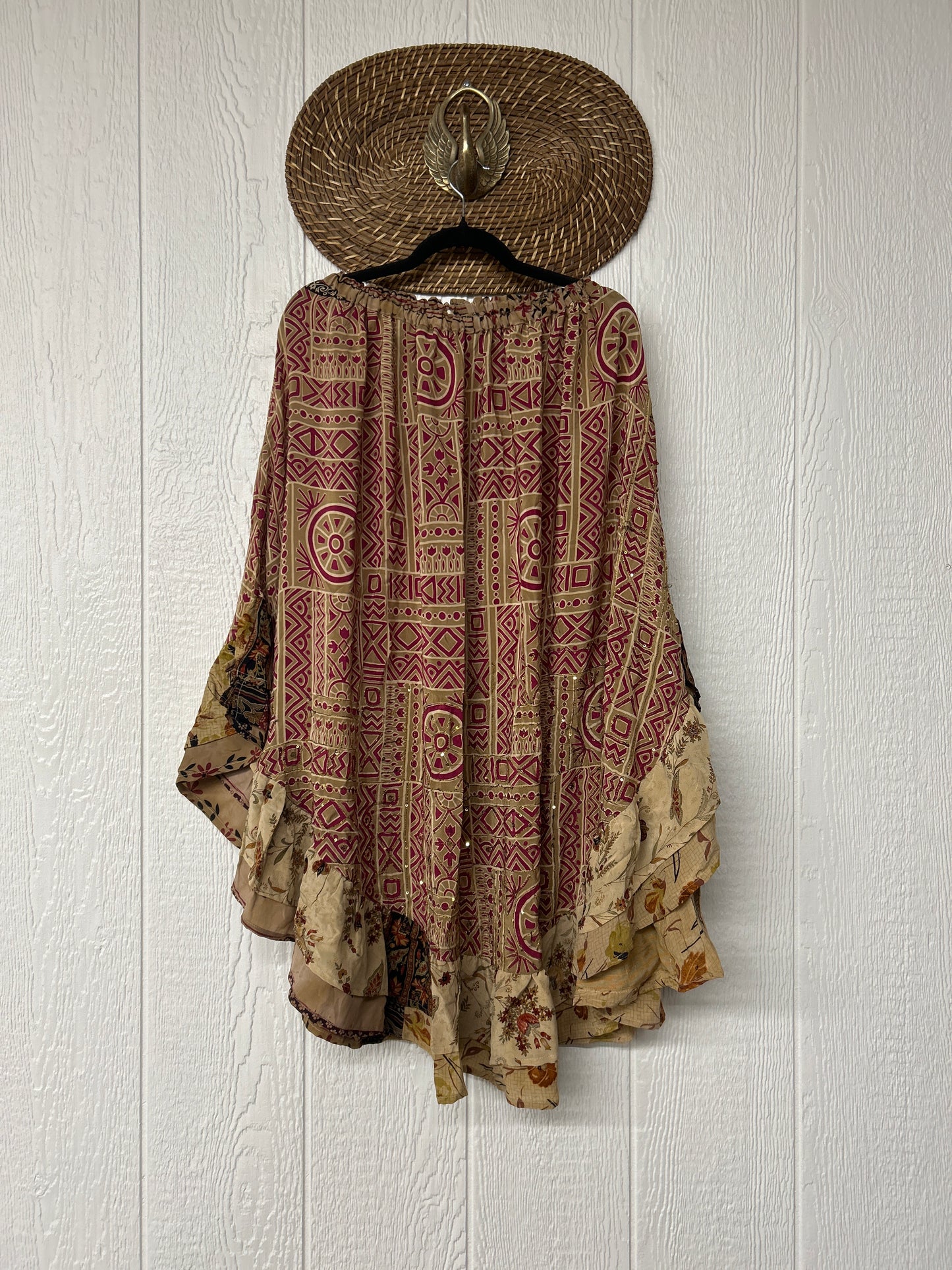 Crepe Wild Rose Skirt 1025 151